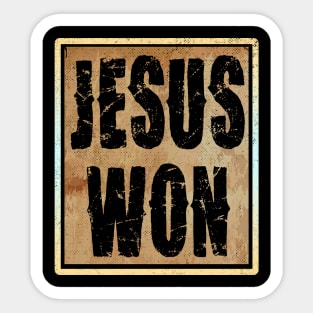 This jesus won ArtDrawing Vintage Sticker